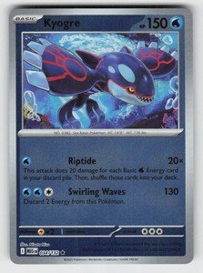 Kyogre 034/132 Mega Evolution Reverse Holo Rare