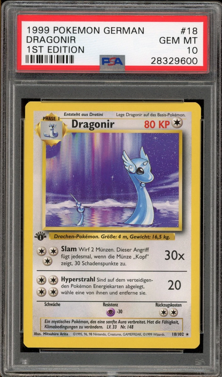 Individual Trading Card Games Pokémon TCG German 1st Edition for