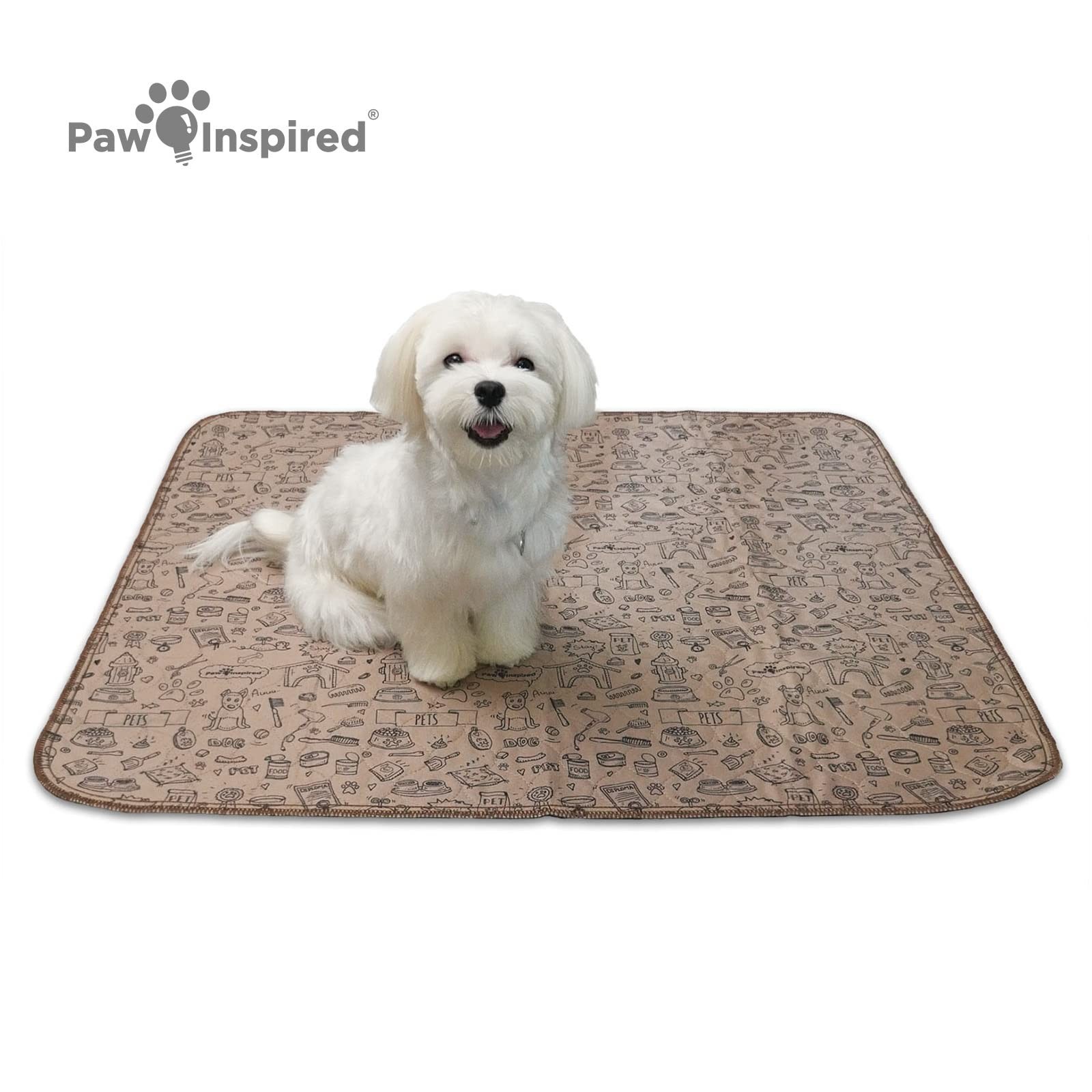 Paw Inspired Washable Pee Pads for Dogs | Reusable Puppy Pads | Waterproof Wh...