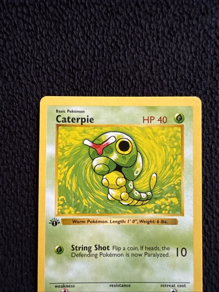 Caterpie 45/102 Common 1st edition Shadowless Base Set - Image 3 of 4