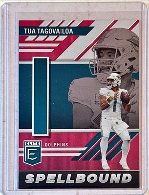 Tua Tagovailoa 2023 Panini Donruss Elite Spellbound Pink Letter I #SB-TT7