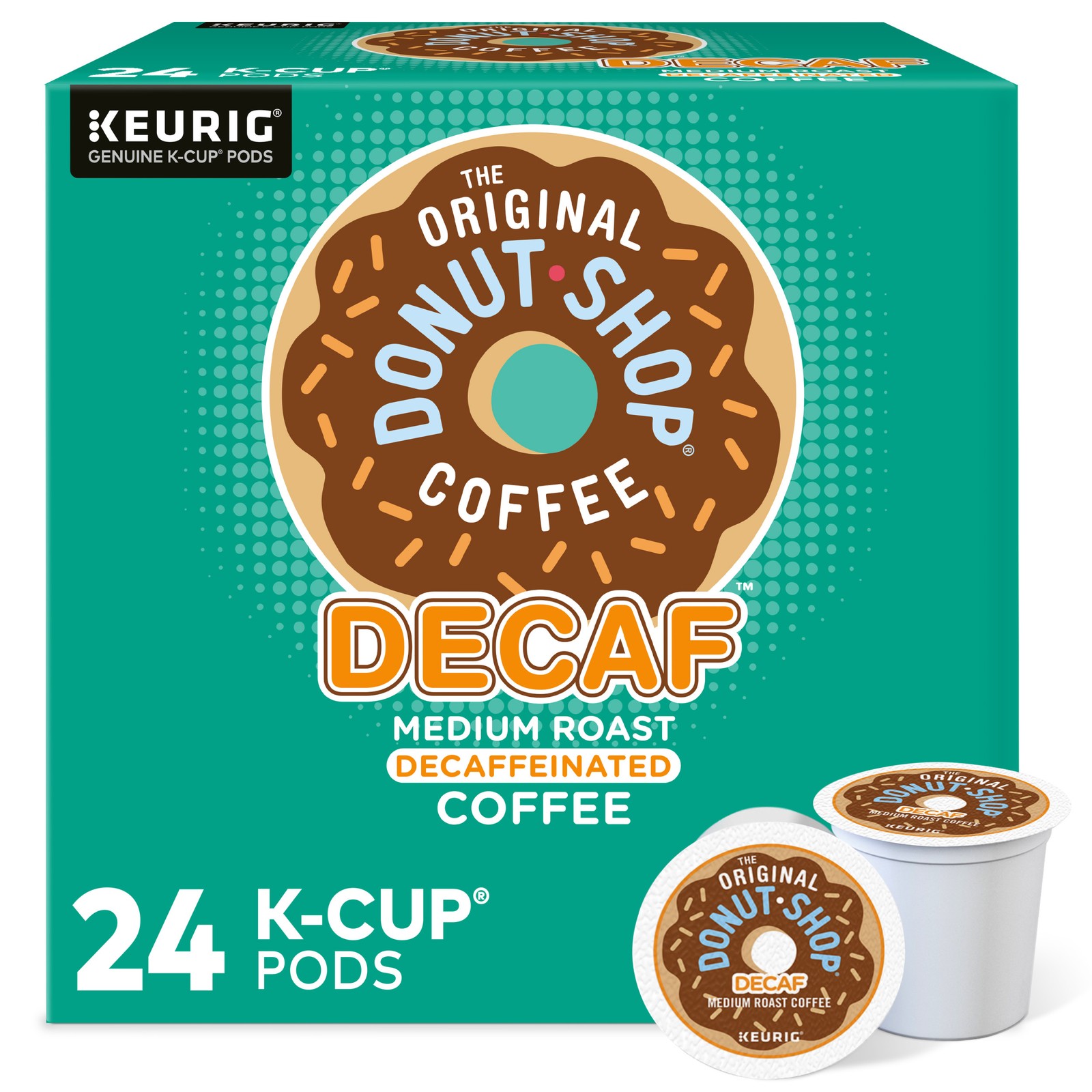 The Original Donut Shop Decaf Keurig K-Cup Pods, Medium Roas
