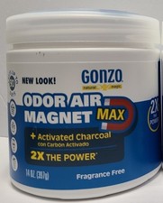 Gonzo Natural Odor Air-Magnet MAX with Activated Charcoal - 14 Oz - NEW READ 
