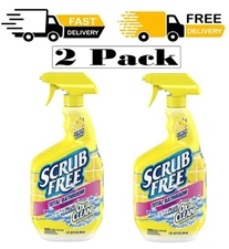 Scrub Free Total Bathroom Cleaner with OxiClean, Lemon Scent, 32 fl oz. (2 Pack)