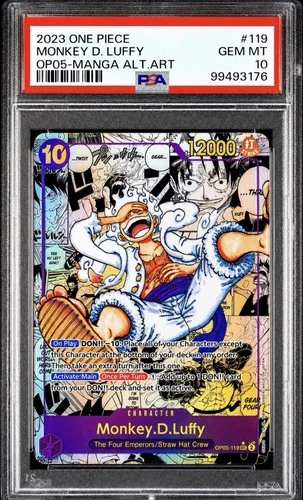 PSA 10 Luffy OP05-119 Manga Alt Art  ONE PIECE Card