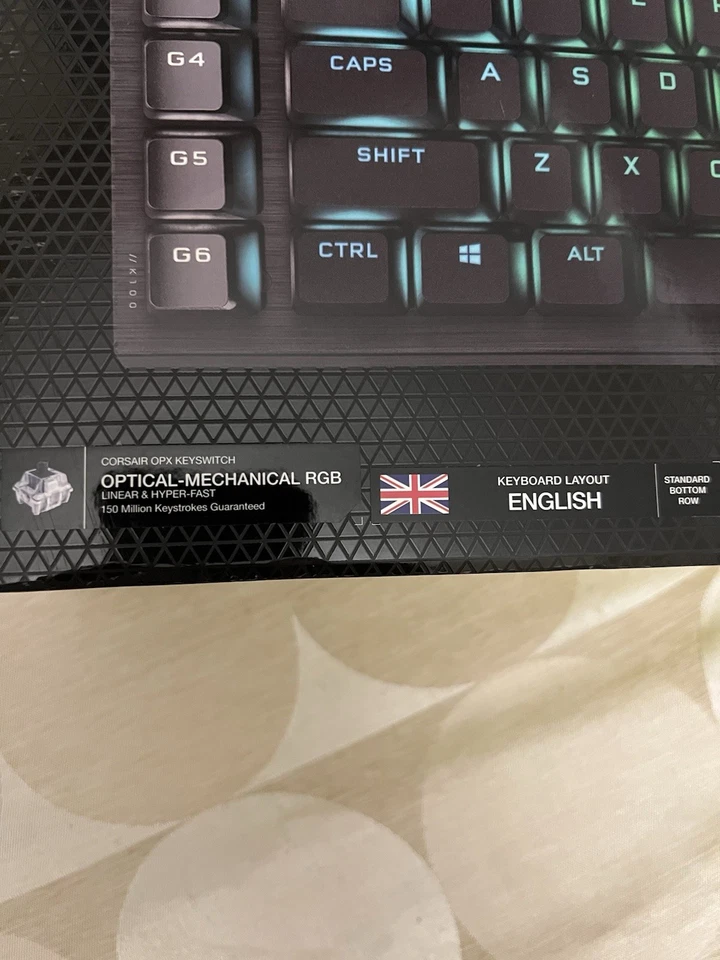 Corsair K100 RGB Optical-Mechanical Gaming Keyboard Black - Image 3 of 4