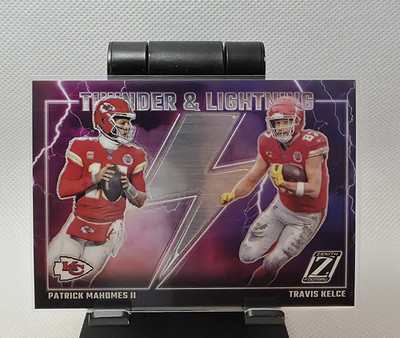 PATRICK MAHOMES TRAVIS KELCE 2023 Zenith - #12 Thunder and Lightning Chiefs. B2E