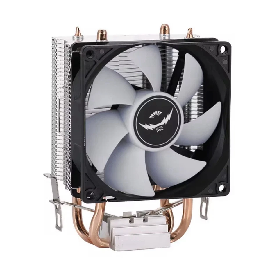 QiuzAim Black RGB CPU Air Cooler 90mm 4 Heat Pipes Quiet for Intel LGA AM4 AM5 - Image 3 of 4