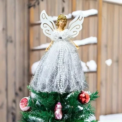 Christmas Tree Topper Angel Fairy Festive Xmas Tree Ornament Decoration UK