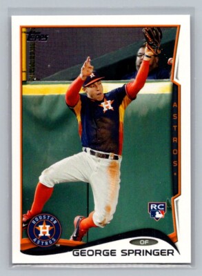 2014 Topps Baseball Updates George Springer Photo Variation SP US-10 Rookie