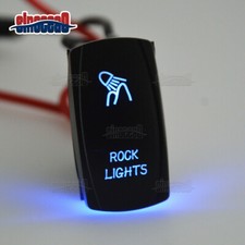 Bluelit Rock Lights Control Rocker Toggle Switch 20a 12v For Jeep Ford Carling