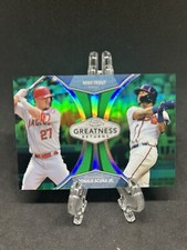 MIKE TROUT & ACUNA 2019 Topps Chrome  #GRE10 Greatness Returns Green #89/99🔥🔥