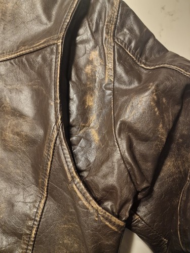 Mens Energie Disstreset Leather Jacket - Picture 22 of 24