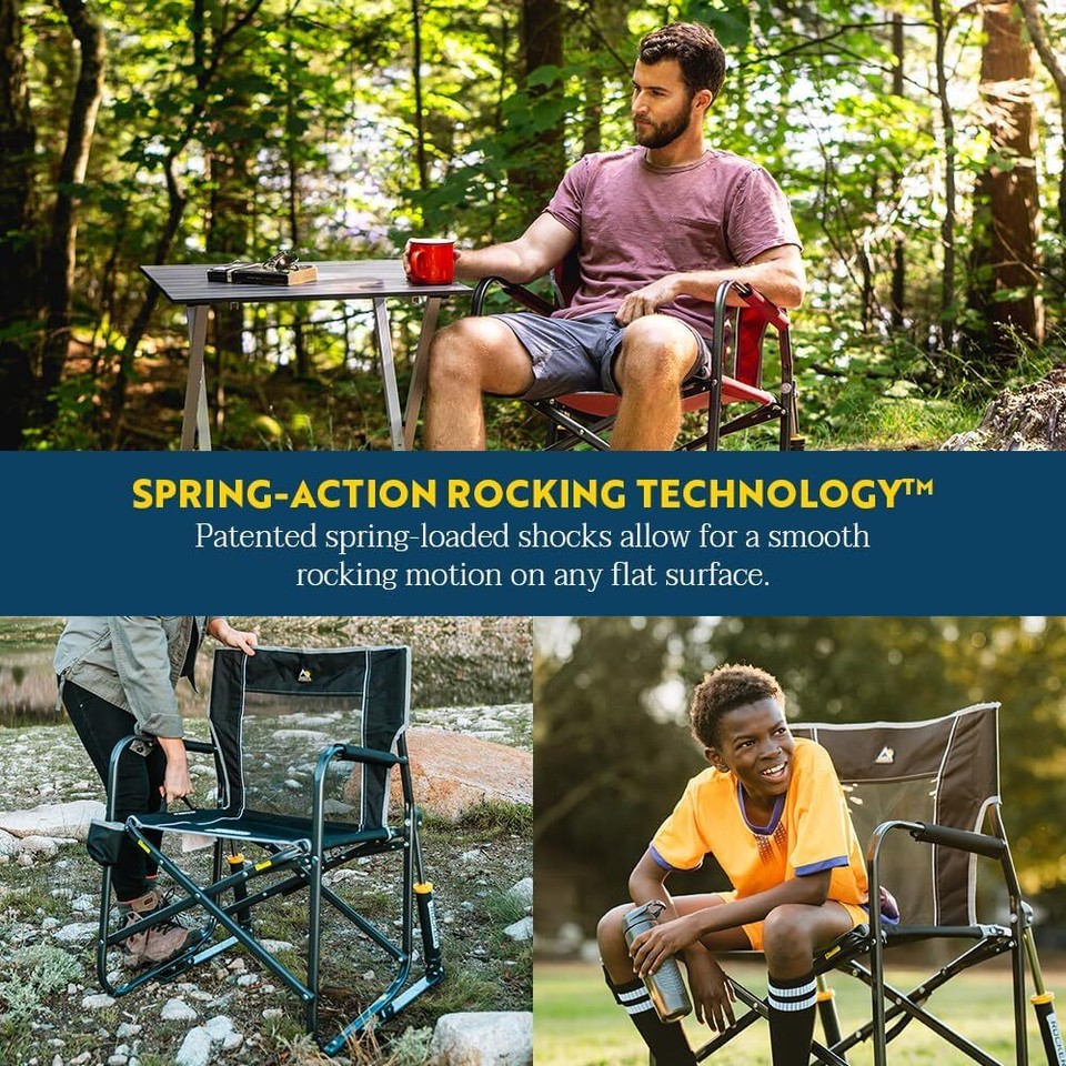 GCI OUTDOOR Freestyle Rocker Outdoor Rocking Chair with Beverage Holder ...