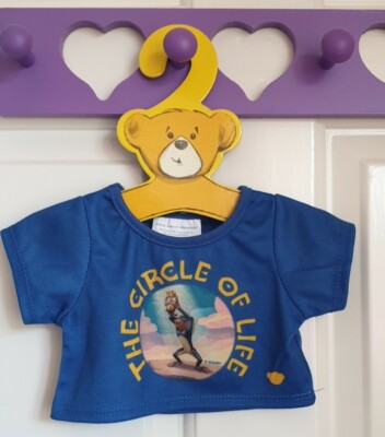 Build A Bear König der Löwen Disney T-Shirt König der Löwen Kreis des Lebens Brandneu ohne Etikett Geschenk 