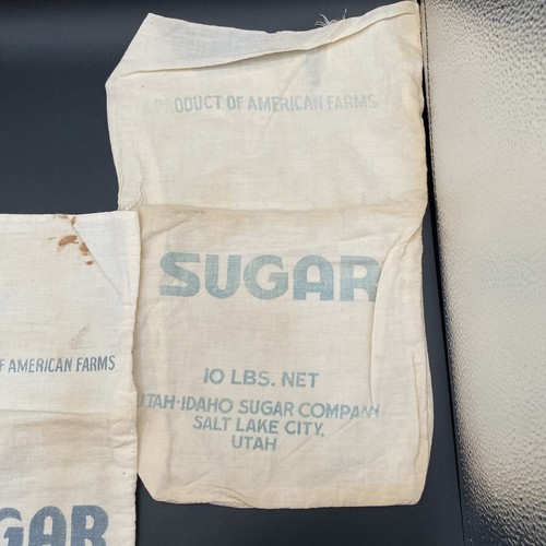 Lot (3) VTG Sugar Bags Salt Lake, UT Rocky Ford, CO 10 & 5 Lb American Farms - Picture 4 of 5