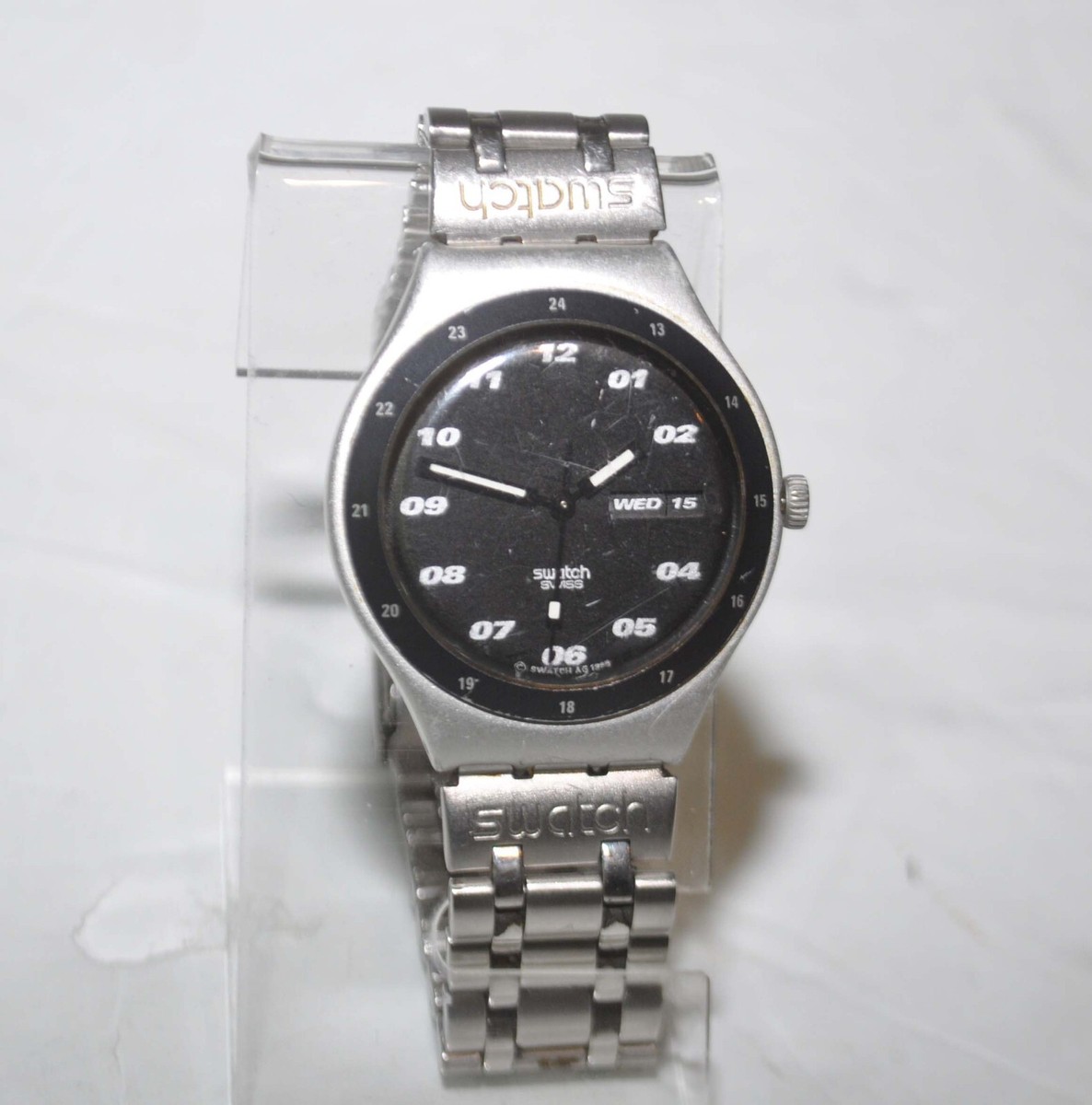 RARE Vintage 1996 Swatch Irony YGS7000 Space Rider WR 3 bar Black