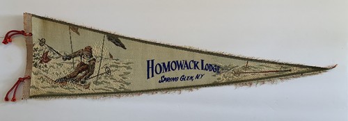 Homowhack Lodge Resort seltener Vintage Wandteppich Wimpel Catskills New York State - Bild 24 von 24