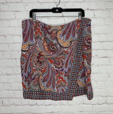 NWT New York  Company Womens Paisley Mini Skirt Size 18