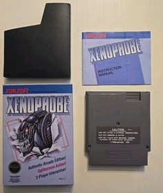 MINT! Xenophobe (Nintendo Entertainment System) NES CIB Complete With Dust Cover