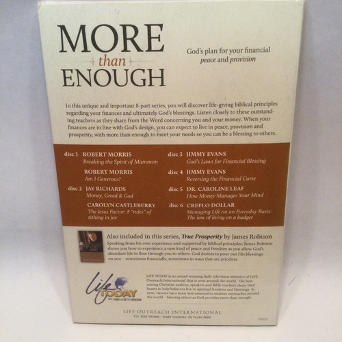 More than Enough Gods Plan for Your Financial Peace and Provision 6 Audio CD Set - Picture 5 of 5
