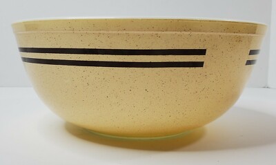 Vtg Pyrex Speckled Lines [Stack N' Snack] Mixing Bowl #404 - 4 Quart - 1980-1983