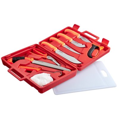 Farm-Land Hunting Kit 11 tlg. Messerset Jagdmesser Zerwirkset Zerwirkhilfe