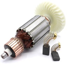 Anker Rotor Motor + Kohlebürsten für Makita 5704R Handkreissäge ersetzt 516489-7