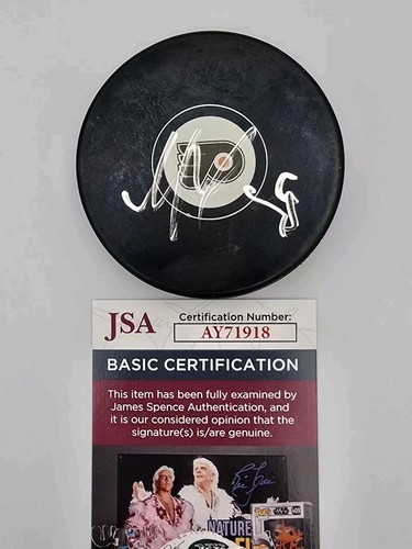 MATVEI MICHKOV PHILADELPHIA FLYERS TOP PICK SIGNED NHL PUCK RARE JSA  - Bild 1 von 2