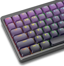 Womier Low Profile Keycaps, PBT Key Cap Shine Through, Custom Keyboard Kecaps 60