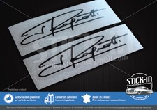 2 Autocollants Stickers Signature Jean Ragnotti 100x26mm Clio Cup 172 182 rallye