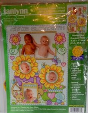 Janlynn Counted Cross Stitch Plastic Canvas Kit Baby's Garden 140-177 USA 2000
