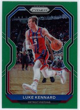 Luke Kennard 2020-21 Panini Prizm Green Prizm #201 Detroit Pistons