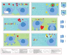 Studio e Fabrics ~ Welcome Little One Baby ~ 100% Cotton Soft Fabric Book Panel