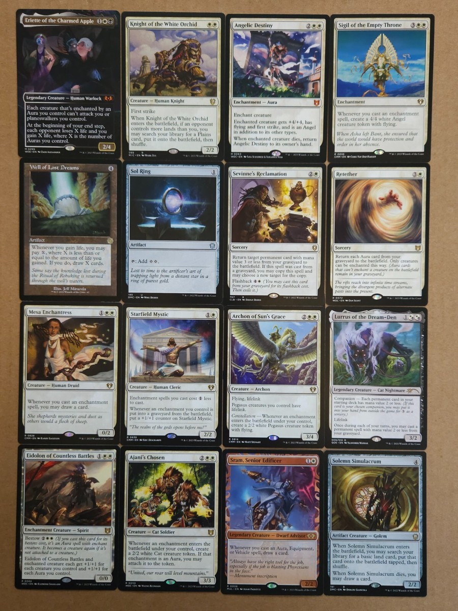 Custom Commander Deck ~ Auras ~ Eriette of the Charmed Apple ~ 100