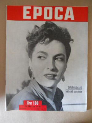 EPOCA n�24 1951 Gina Lollobrigida - Uova Perugina 1951  [G772]