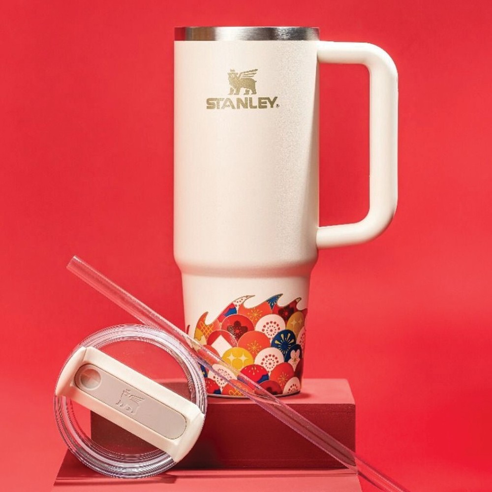 Tumbler STANLEY Original Lunar New Year Limited Edition Quencher H2.0 30OZ Cream