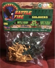 2019 Operation Battle Fire 25 PCS Plastic Army Men