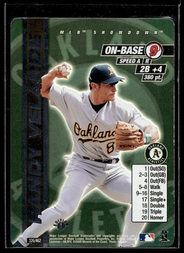 2000 MLB Showdown 1st Edition Foil Randy Velarde Oakland Athletics #326 - 第 1/2 張圖片