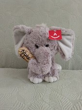 Nuts 4 For You Elephant Plush 9" Gray Carrying Peanut Stuffed Animal 2019 Aurora