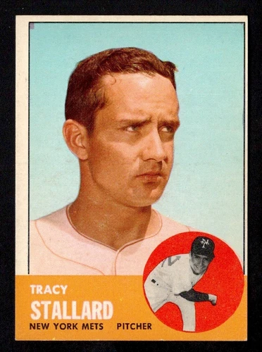 1963 Topps Baseball Card #419 Tracy Stallard New York Mets EX-MT+ *ae