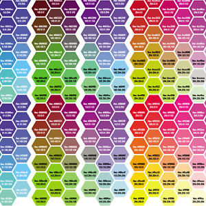 Printing Colour Chart