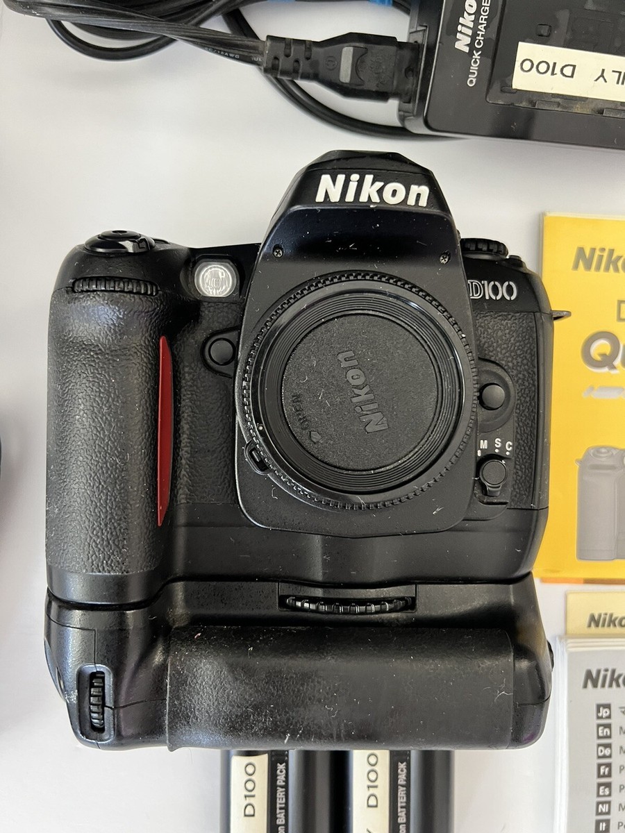 NIKON D100 Camera Body + MH18 Quick Charger, 2 Battery Packs