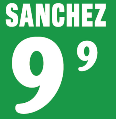 Mexiko Sanchez Namenssatz 1994 Shirt Fußball Zahl Buchstabe Wärmedruck Fußball H