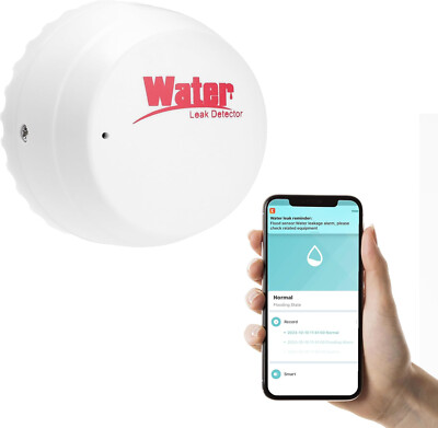 Wireless Wi-Fi Water Leak Detector Alarm 2.4G for Home, Smart Sensor