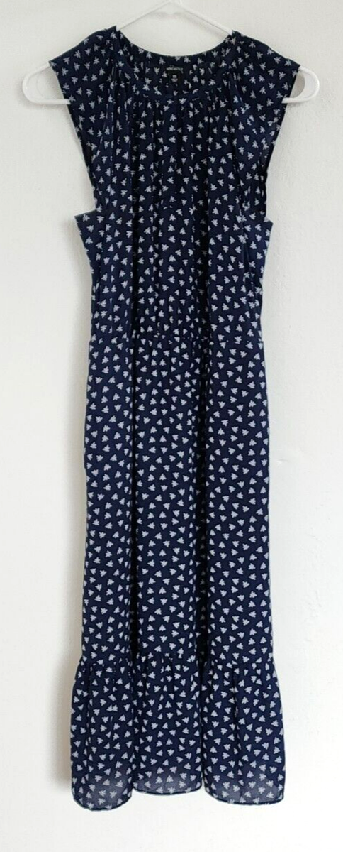 blue dragonfly dress Blue Dragonfly Printed Poly Rayon Midi Dress main image 1