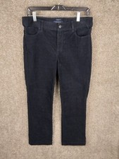 Talbots Heritage Corduroy Pants Women 10p Dark Blue Mid Rise Straight Leg