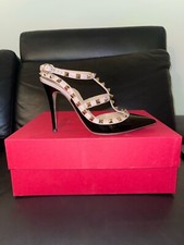Size 6.5- VALENTINO GARAVANI Rockstud 100 Patent Leather Pumps EU 36.5/ US 6.5