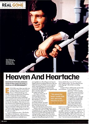 (MOJ15) MAGAZINE ARTICLE. GENE PITNEY OBITUARY