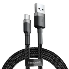 USB type A to C Cable 3m grey black BASEUS